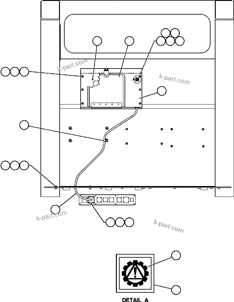 Komatsu parts book diagram for AFE48-F  930E S/N 32674 PIPELINE: D.I.D. PANEL INSTALLATION & COVER