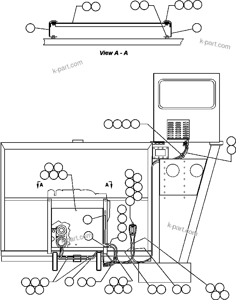 Komatsu parts book diagram for AFE48-F  930E S/N 32674 PIPELINE: AIR CONDITIONER PIPING & INSTALLATION