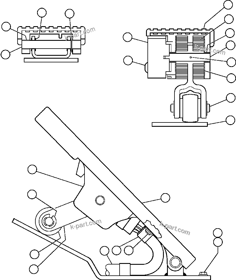 Komatsu parts book diagram for AFE48-F  930E S/N 32674 PIPELINE: ELECTRONIC TREADLE (PB9506)