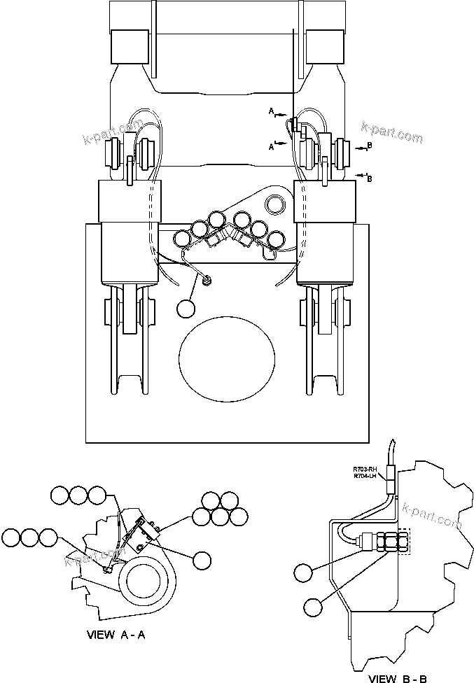 Komatsu parts book diagram for AFE48-F  930E S/N 32674 PIPELINE: HOIST LIMIT & PAYLOAD SWITCH WIRING