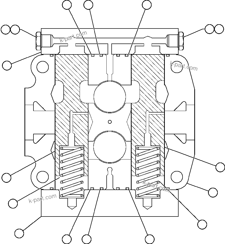Komatsu parts book diagram for AFE48-F  930E S/N 32674 PIPELINE: SPOOL SECTION ASSEMBLY - TANK (BF3050)