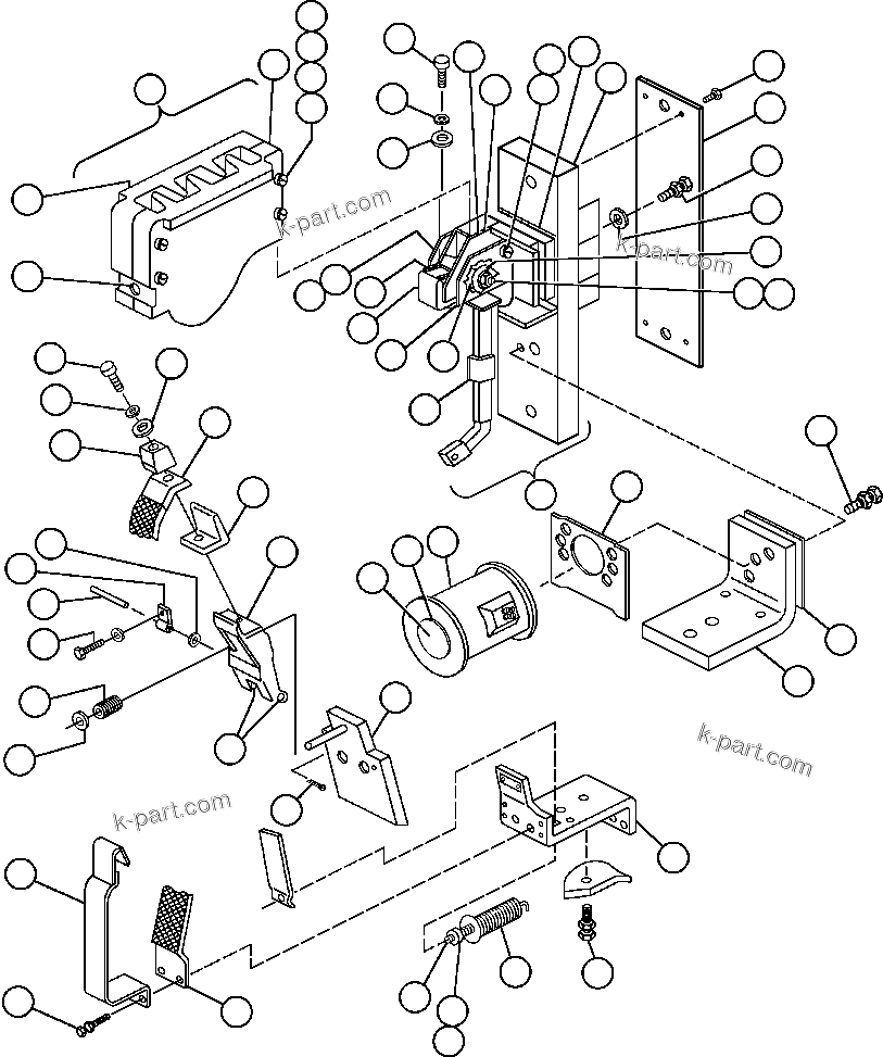 Komatsu parts book diagram for AFE48-F  930E S/N 32674 PIPELINE: CONTACTOR G.F. (TV3419)