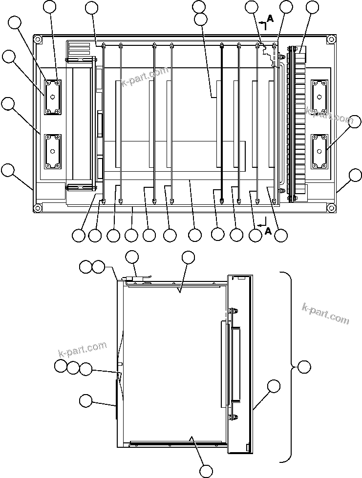 Komatsu parts book diagram for AFE48-F  930E S/N 32674 PIPELINE: CONTROL PANEL - P.S.C. (GE0339)