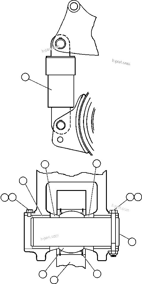 Komatsu parts book diagram for AFE48-H/J 930E S/N 32685 & 32704 PHELPS-DODGE MORENCI: REAR SUSPENSION & MOUNTING