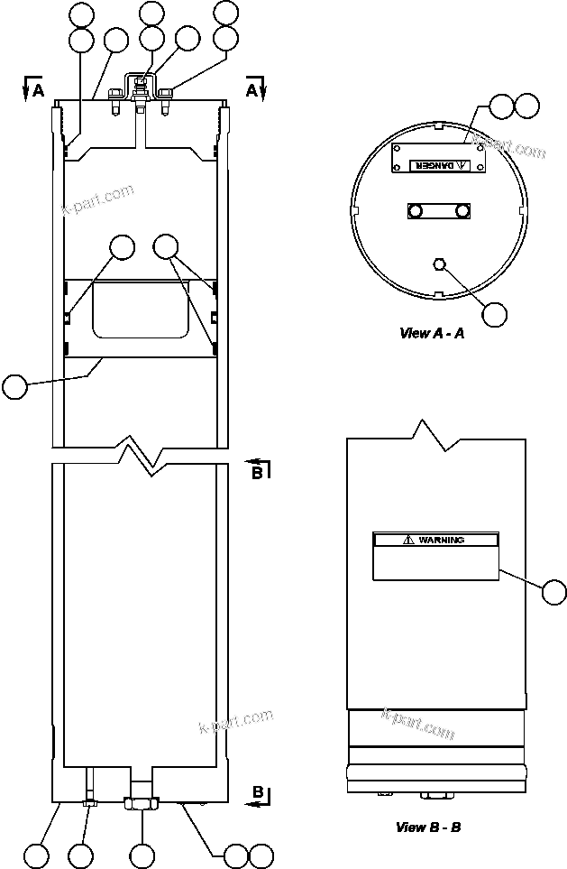 Komatsu parts book diagram for AFE48-H/J 930E S/N 32685 & 32704 PHELPS-DODGE MORENCI: STEERING ACCUMULATOR ASSEMBLY (ED3830)