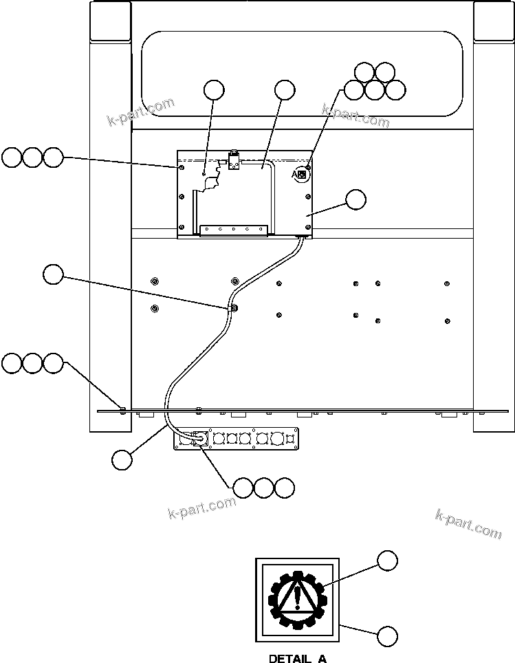 Komatsu parts book diagram for AFE48-H/J 930E S/N 32685 & 32704 PHELPS-DODGE MORENCI: D.I.D. PANEL INSTALLATION & COVER