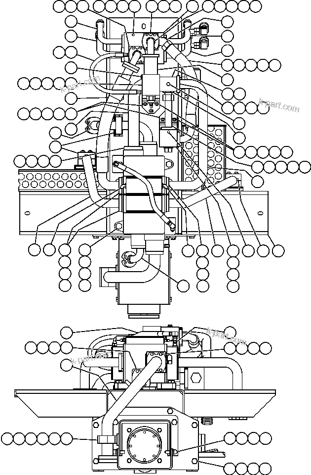 Komatsu parts book diagram for AFE48-H/J 930E S/N 32685 & 32704 PHELPS-DODGE MORENCI: PUMP/HOIST VALVE MODULE