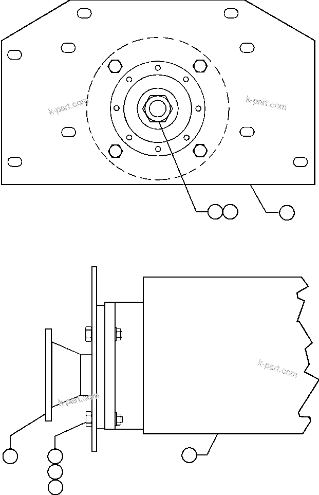 Komatsu parts book diagram for AFE48-H/J 930E S/N 32685 & 32704 PHELPS-DODGE MORENCI: HOIST PUMP INSTALLATION