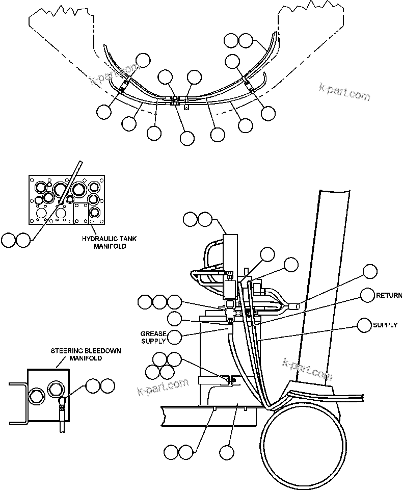 Komatsu parts book diagram for AFE48-H/J 930E S/N 32685 & 32704 PHELPS-DODGE MORENCI: AUTOMATIC LUBE SYSTEM - 1