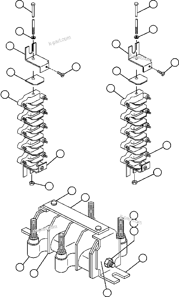 Komatsu parts book diagram for AFE48-H/J 930E S/N 32685 & 32704 PHELPS-DODGE MORENCI: TERMINAL BOARDS