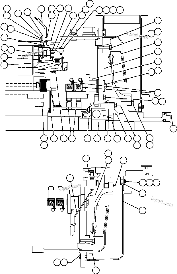 Komatsu parts book diagram for AFE48-H/J 930E S/N 32685 & 32704 PHELPS-DODGE MORENCI: ALTERNATOR - SLIP RING END