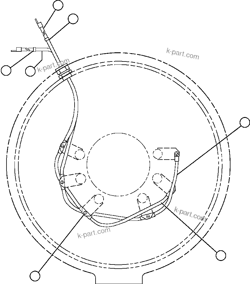Komatsu parts book diagram for AFE48-H/J 930E S/N 32685 & 32704 PHELPS-DODGE MORENCI: ALTERNATOR - FIELD CONNECTOR (BRUSH HOLDER)
