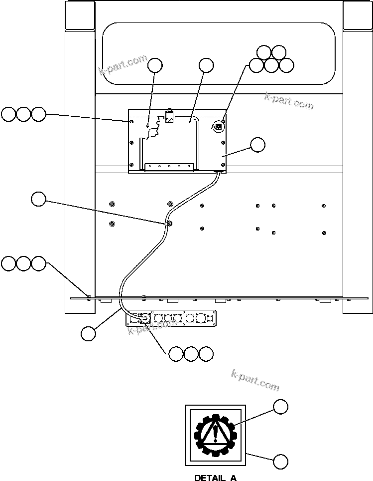 Komatsu parts book diagram for AFE48-V  930E S/N 32816 & 32837 PHELPS-DODGE MORENCI: D.I.D. PANEL INSTALLATION & COVER