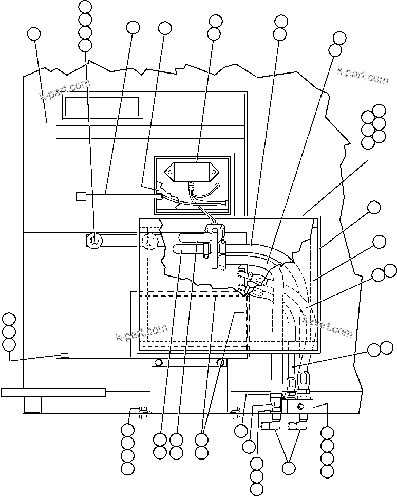 Komatsu parts book diagram for AFE48-V  930E S/N 32816 & 32837 PHELPS-DODGE MORENCI: HEATER - A/C MODULE INSTALLATION
