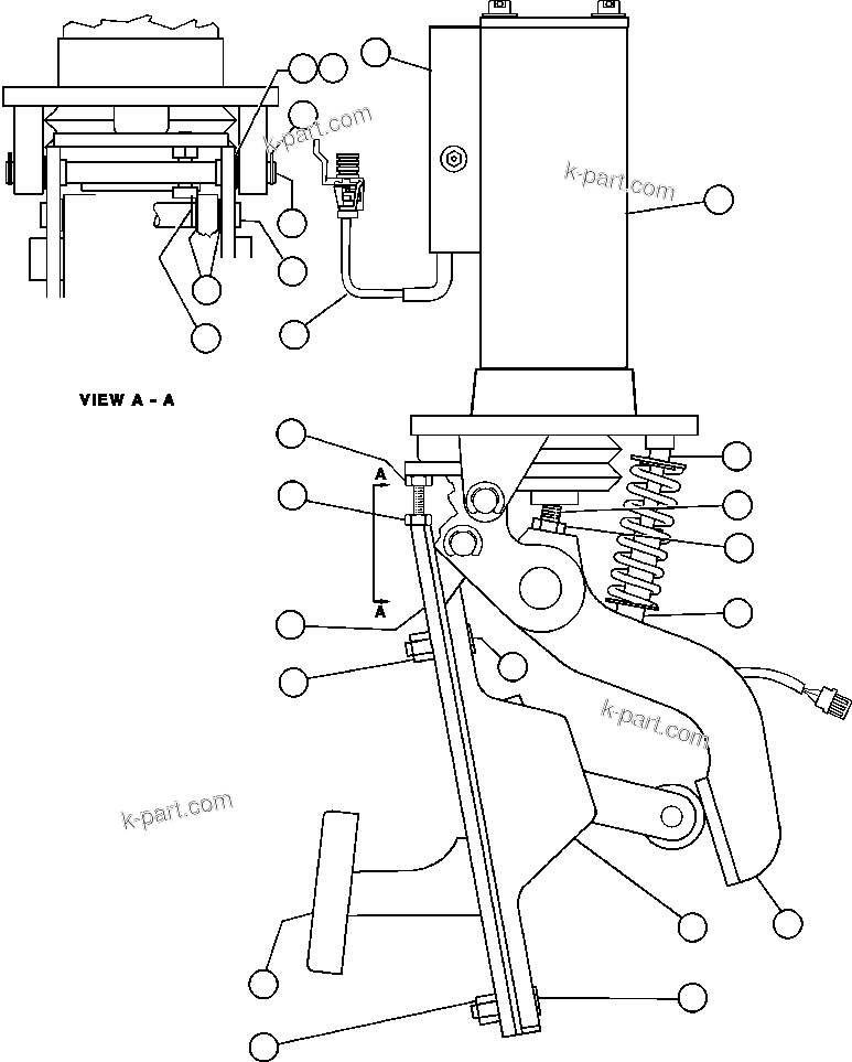 Komatsu parts book diagram for AFE48-V  930E S/N 32816 & 32837 PHELPS-DODGE MORENCI: RETARD/BRAKE VALVE ASSM (PB9684)