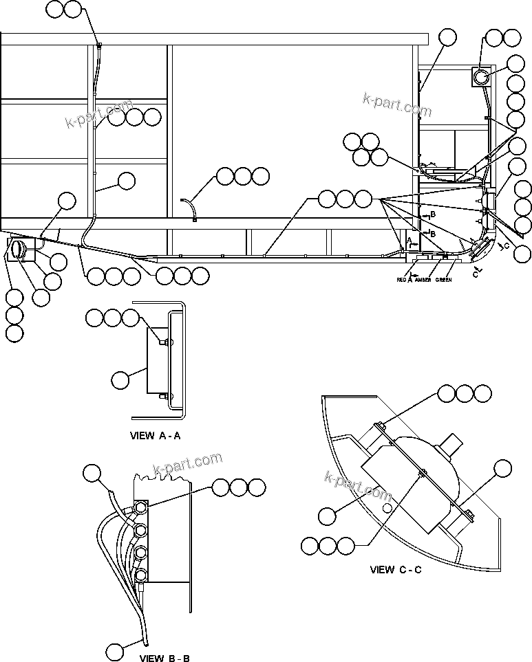 Komatsu parts book diagram for AFE48-V  930E S/N 32816 & 32837 PHELPS-DODGE MORENCI: LEFT DECK ELECTRICAL GROUP