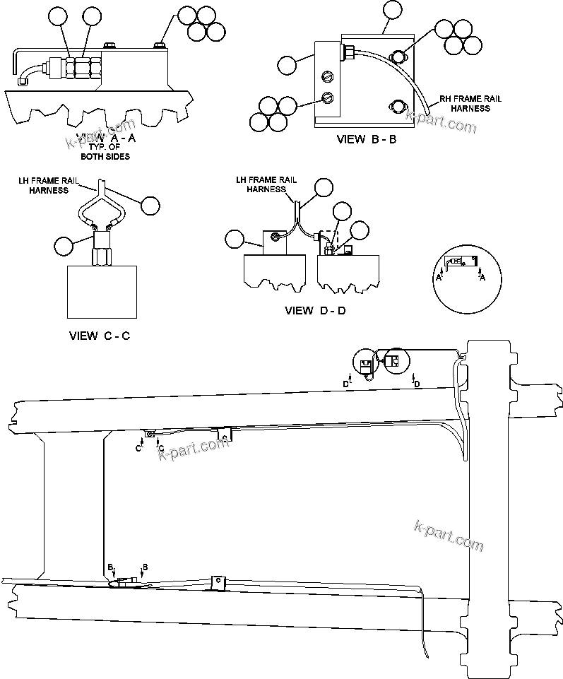 Komatsu parts book diagram for AFE48-V  930E S/N 32816 & 32837 PHELPS-DODGE MORENCI: SWS, BODY UP, FRT SUSP, STEERING ACCUM PRES