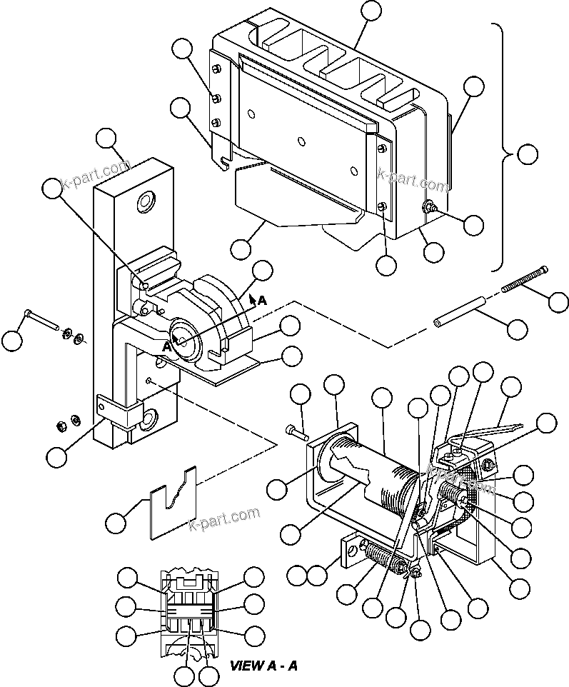 Komatsu parts book diagram for AFE48-V  930E S/N 32816 & 32837 PHELPS-DODGE MORENCI: CONTACTOR (GE0168)