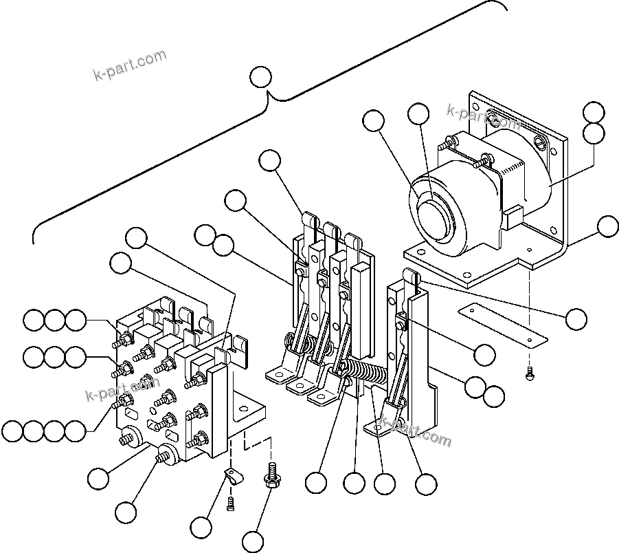 Komatsu parts book diagram for AFE48-V  930E S/N 32816 & 32837 PHELPS-DODGE MORENCI: RELAY (VG7043)