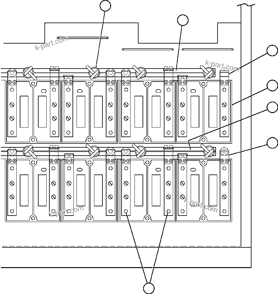 Komatsu parts book diagram for AFE48-V  930E S/N 32816 & 32837 PHELPS-DODGE MORENCI: CONTROL CABINET (INSIDE LOWER FRONT RIGHT)