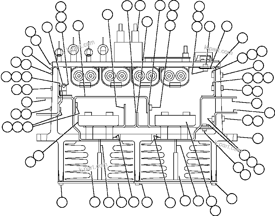 Komatsu parts book diagram for AFE48-V  930E S/N 32816 & 32837 PHELPS-DODGE MORENCI: ALTERNATOR EXCITOR (A.F.S.E.) - 1 (PB8838)