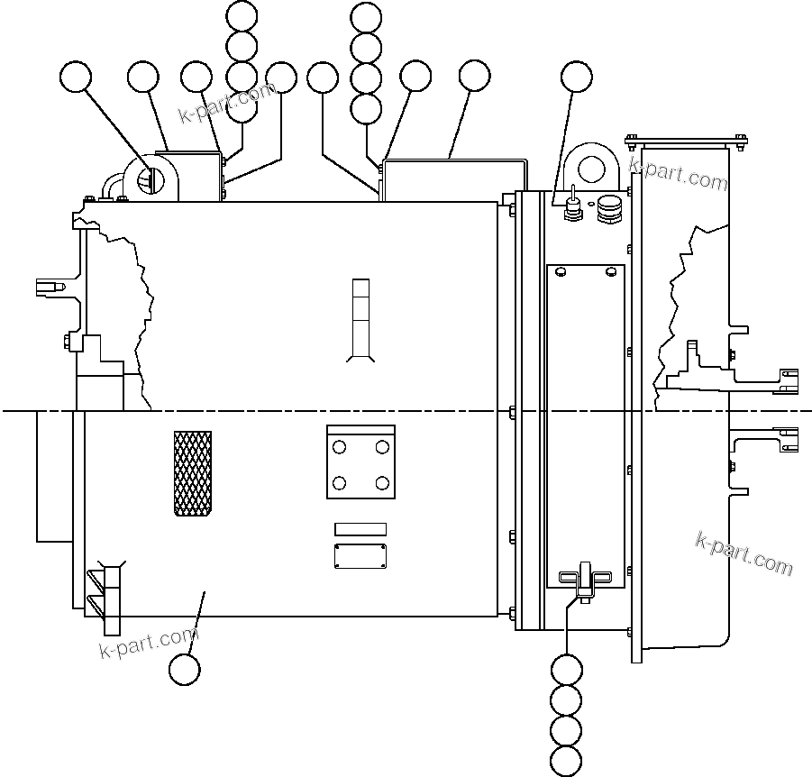 Komatsu parts book diagram for AFE48-V  930E S/N 32816 & 32837 PHELPS-DODGE MORENCI: DRIVE SYSTEM ALTERNATOR