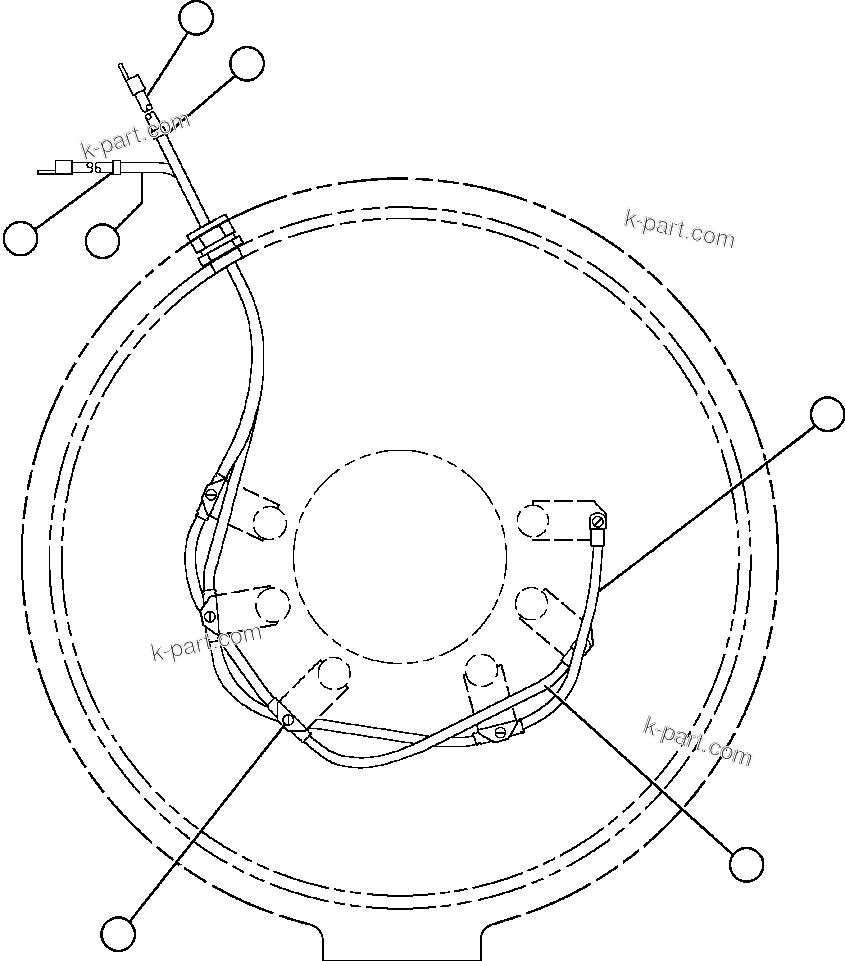 Komatsu parts book diagram for AFE48-V  930E S/N 32816 & 32837 PHELPS-DODGE MORENCI: ALTERNATOR - FIELD CONNECTOR (BRUSH HOLDER)