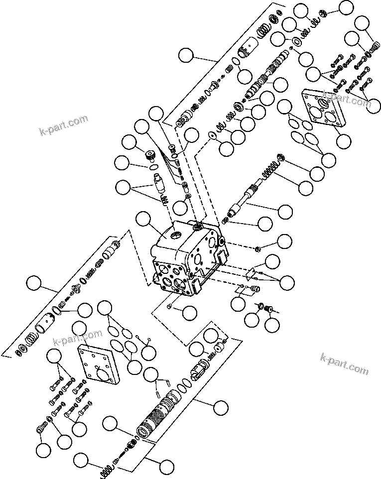 Komatsu parts book diagram for AFE50-AG 830E S/N A30641 ANTELOPE COAL: FLOW AMPLIFIER (PB6908)