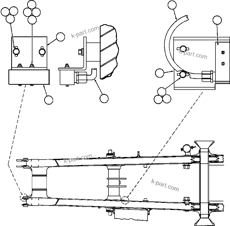 Komatsu parts book diagram for AFE50-AG 830E S/N A30641 ANTELOPE COAL: HOIST LIMIT & BODY-UP INTERLOCK SWITCH