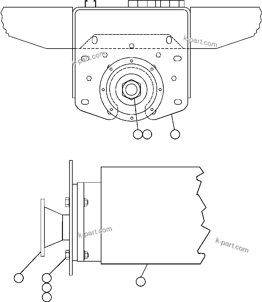 Komatsu parts book diagram for AFE50-AG 830E S/N A30641 ANTELOPE COAL: HOIST PUMP INSTALLATION