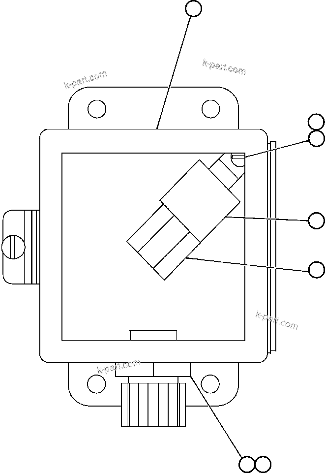 Komatsu parts book diagram for AFE50-AG 830E S/N A30641 ANTELOPE COAL: RELAY BOX ASSEMBLY (EJ1488)