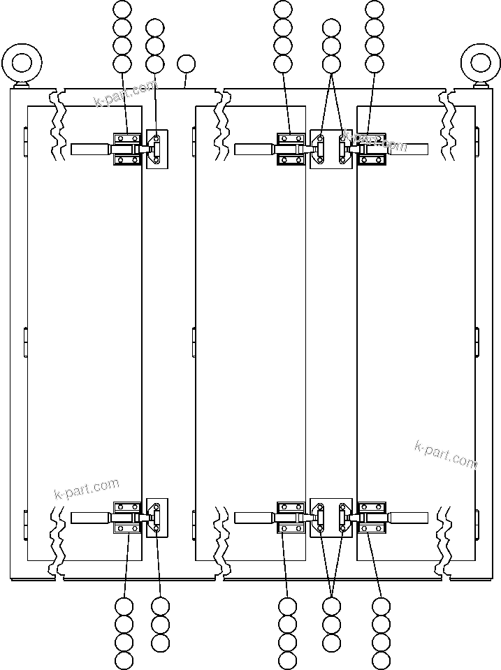 Komatsu parts book diagram for AFE50-AG 830E S/N A30641 ANTELOPE COAL: CONTROL CABINET ASSEMBLY (EH1780)