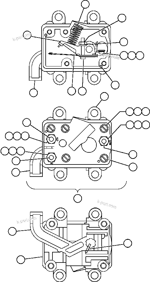 Komatsu parts book diagram for AFE50-AG 830E S/N A30641 ANTELOPE COAL: POSITION SENSOR INTERLOCK (VE3530)