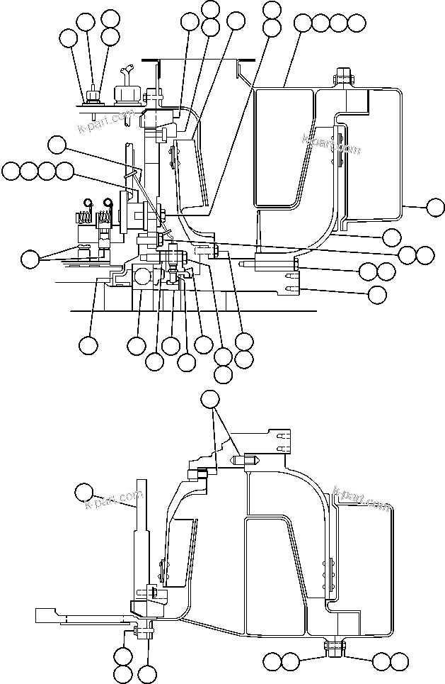 Komatsu parts book diagram for AFE50-AG 830E S/N A30641 ANTELOPE COAL: ALTERNATOR - 26F2 - 1