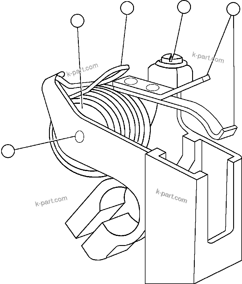 Komatsu parts book diagram for AFE50-AG 830E S/N A30641 ANTELOPE COAL: BLOWER UNIT - 2
