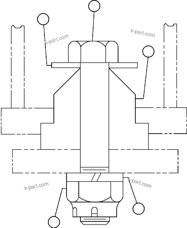 Komatsu parts book diagram for AFE50-AG 830E S/N A30641 ANTELOPE COAL: BLOWER UNIT - 5