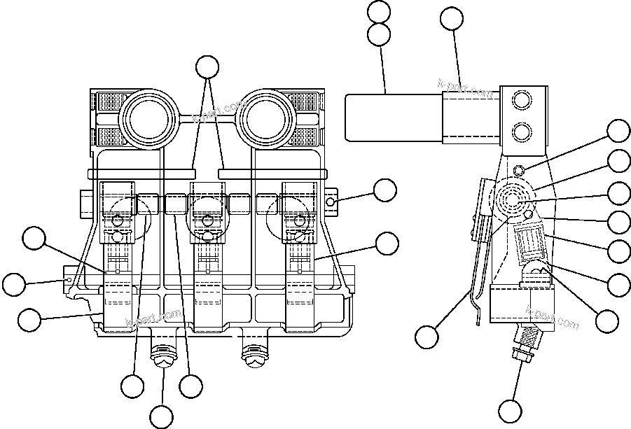 Komatsu parts book diagram for AFE50-AG 830E S/N A30641 ANTELOPE COAL: MOTORIZED WHEEL - 787FS11 - 7