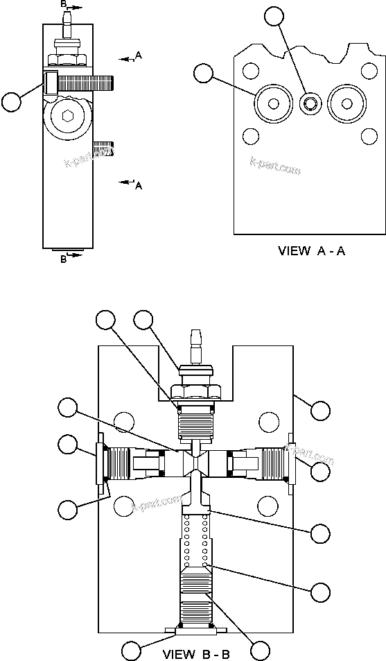 Komatsu parts book diagram for AFE50-AJ 830E S/N A30644-A30645 ANTELOPE COAL: DIFFERENTIAL SWITCH ASSEMBLY (BF4607)
