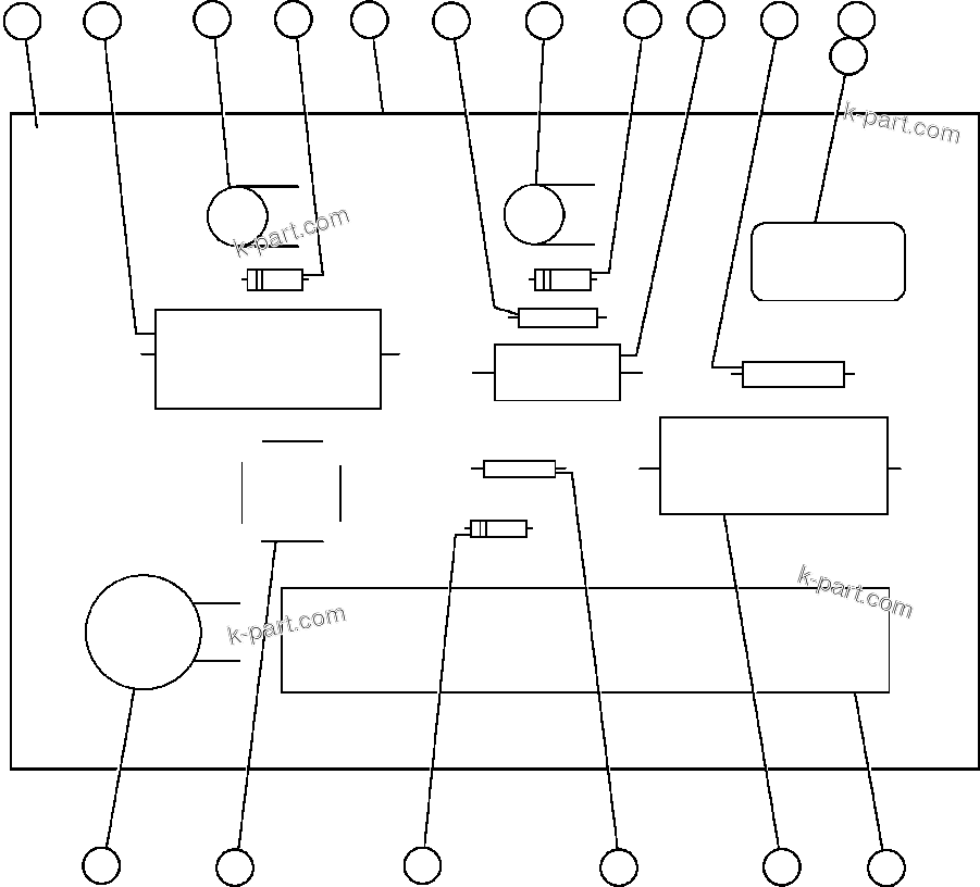 Komatsu parts book diagram for AFE50-AJ 830E S/N A30644-A30645 ANTELOPE COAL: PANEL - F.D.P. (VE6113)