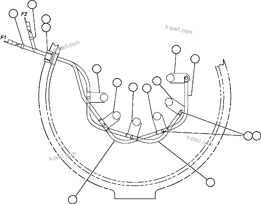Komatsu parts book diagram for AFE50-AJ 830E S/N A30644-A30645 ANTELOPE COAL: ALTERNATOR - 26F2 - 4