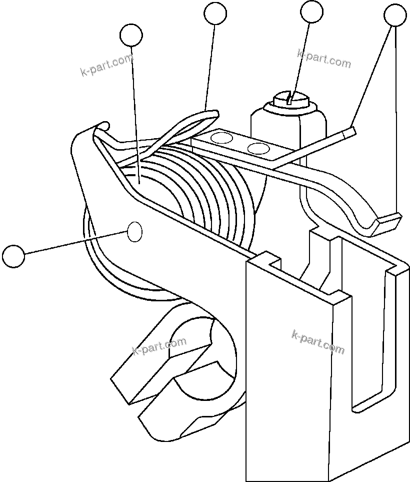Komatsu parts book diagram for AFE50-AJ 830E S/N A30644-A30645 ANTELOPE COAL: BLOWER UNIT - 2