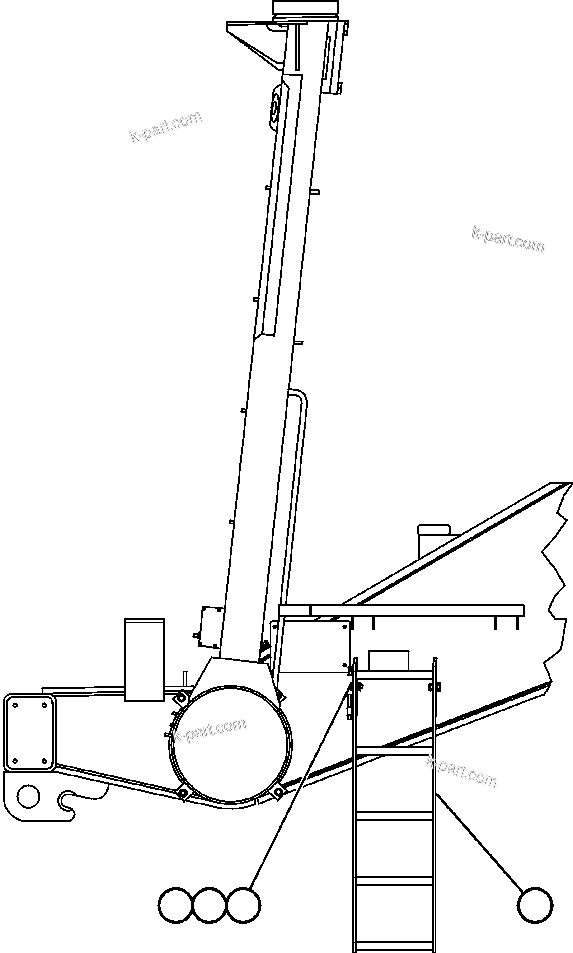 Komatsu parts book diagram for AFE50-AN 830E S/N A30652-A30658  DIAVIK: ACCESS LADDERS INSTALLATION