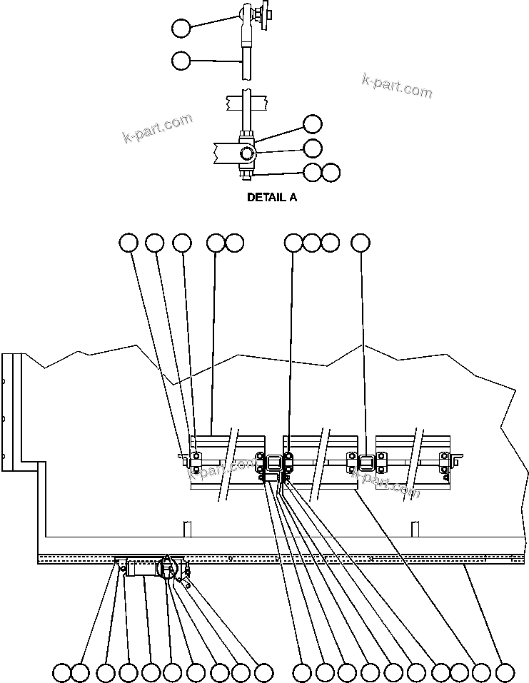 Komatsu parts book diagram for AFE50-AN 830E S/N A30652-A30658  DIAVIK: RADIATOR SHUTTER ASSEMBLY (PC0457)