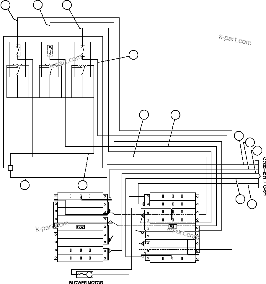 Komatsu parts book diagram for AFE50-AN 830E S/N A30652-A30658  DIAVIK: ELECTRIC POWER COMPONENTS WIRING - 20