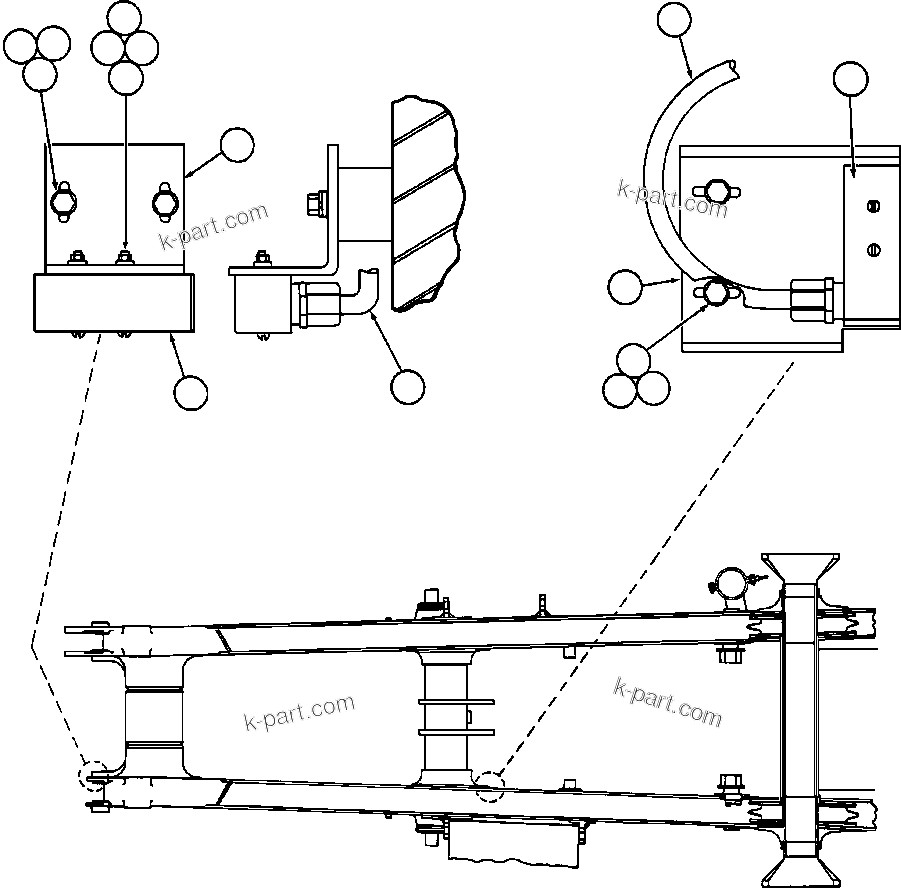 Komatsu parts book diagram for AFE50-AN 830E S/N A30652-A30658  DIAVIK: HOIST LIMIT & BODY-UP INTERLOCK SWITCH