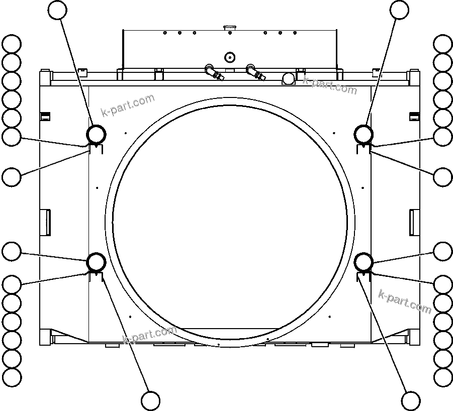 Komatsu parts book diagram for AFE50-AN 830E S/N A30652-A30658  DIAVIK: ENGINE SERVICE LIGHTS INSTALLATION