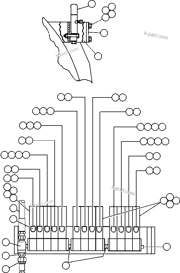 Komatsu parts book diagram for AFE50-AN 830E S/N A30652-A30658  DIAVIK: AUTOMATIC LUBRICATION SYSTEM - 2