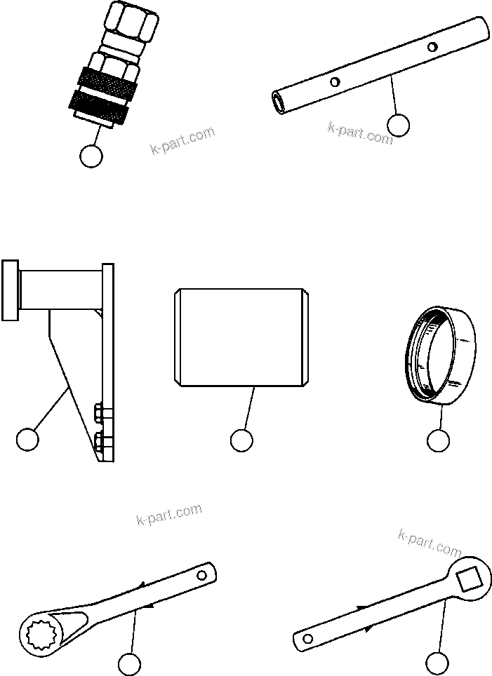 Komatsu parts book diagram for AFE50-AN 830E S/N A30652-A30658  DIAVIK: TOOL GROUP - DOMESTIC (EJ2635)