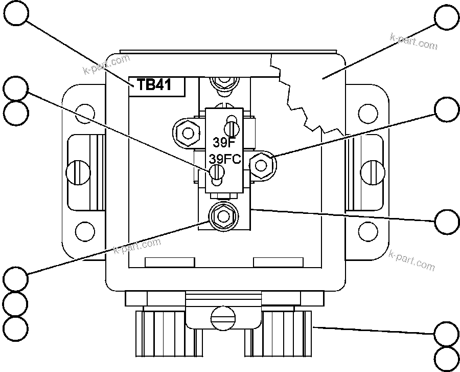 Komatsu parts book diagram for AFE50-AN 830E S/N A30652-A30658  DIAVIK: JUNCTION BOX ASSM (R.H. FRONT SUSP) (EH6356)
