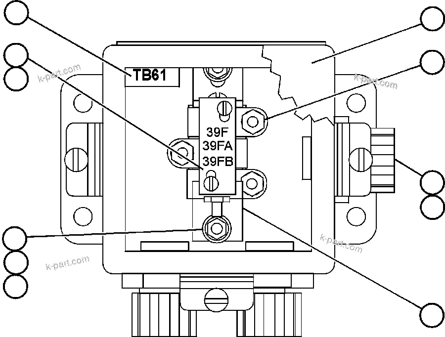 Komatsu parts book diagram for AFE50-AN 830E S/N A30652-A30658  DIAVIK: JUNCTION BOX ASSM (REAR SUSP) (EH6357)